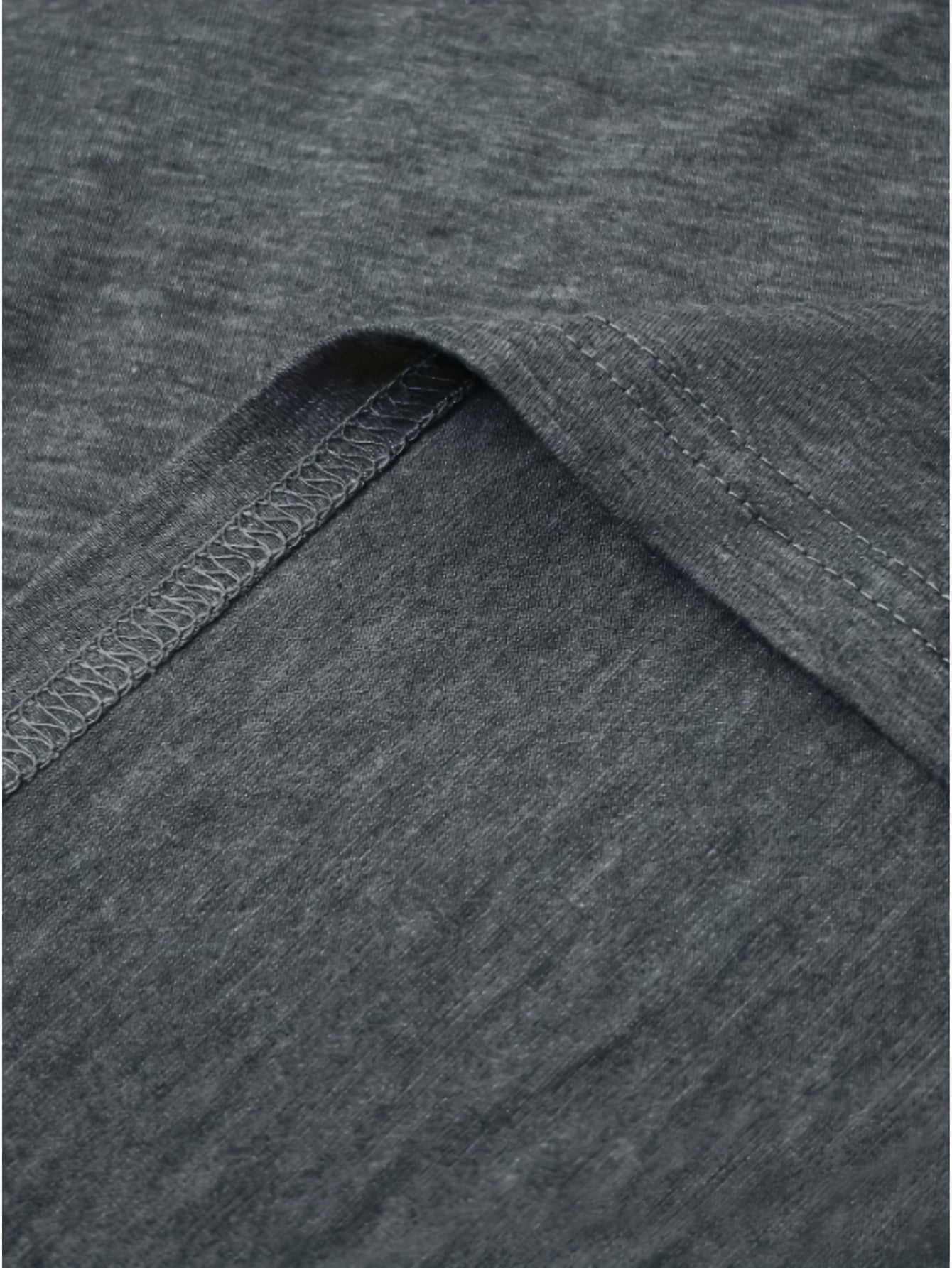 Women's Nightgown - Soft Lounge Comfort – Dark Gray – view 10