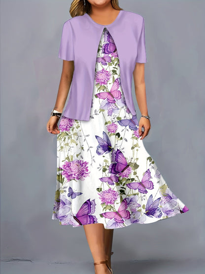 Women's Outfit Set - Coordinated – 8-Variant Selection – Purple option – view 4