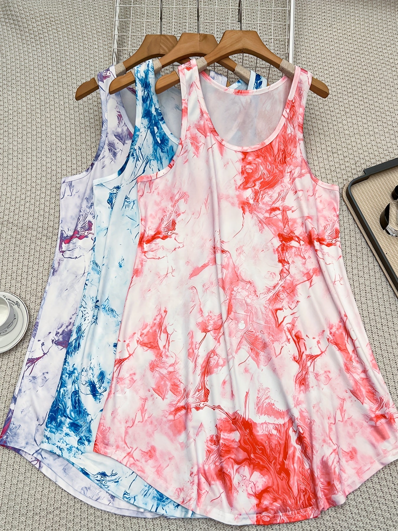 Women's Outfit Set - Coordinated – Pink Purple Blue detail view