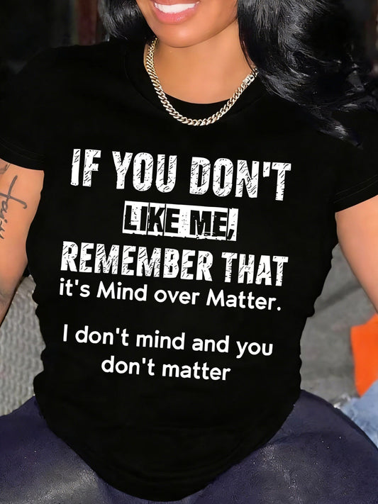 Women's Oversized T-Shirt - Round Neck Short Sleeve – Black – Black option – main product image