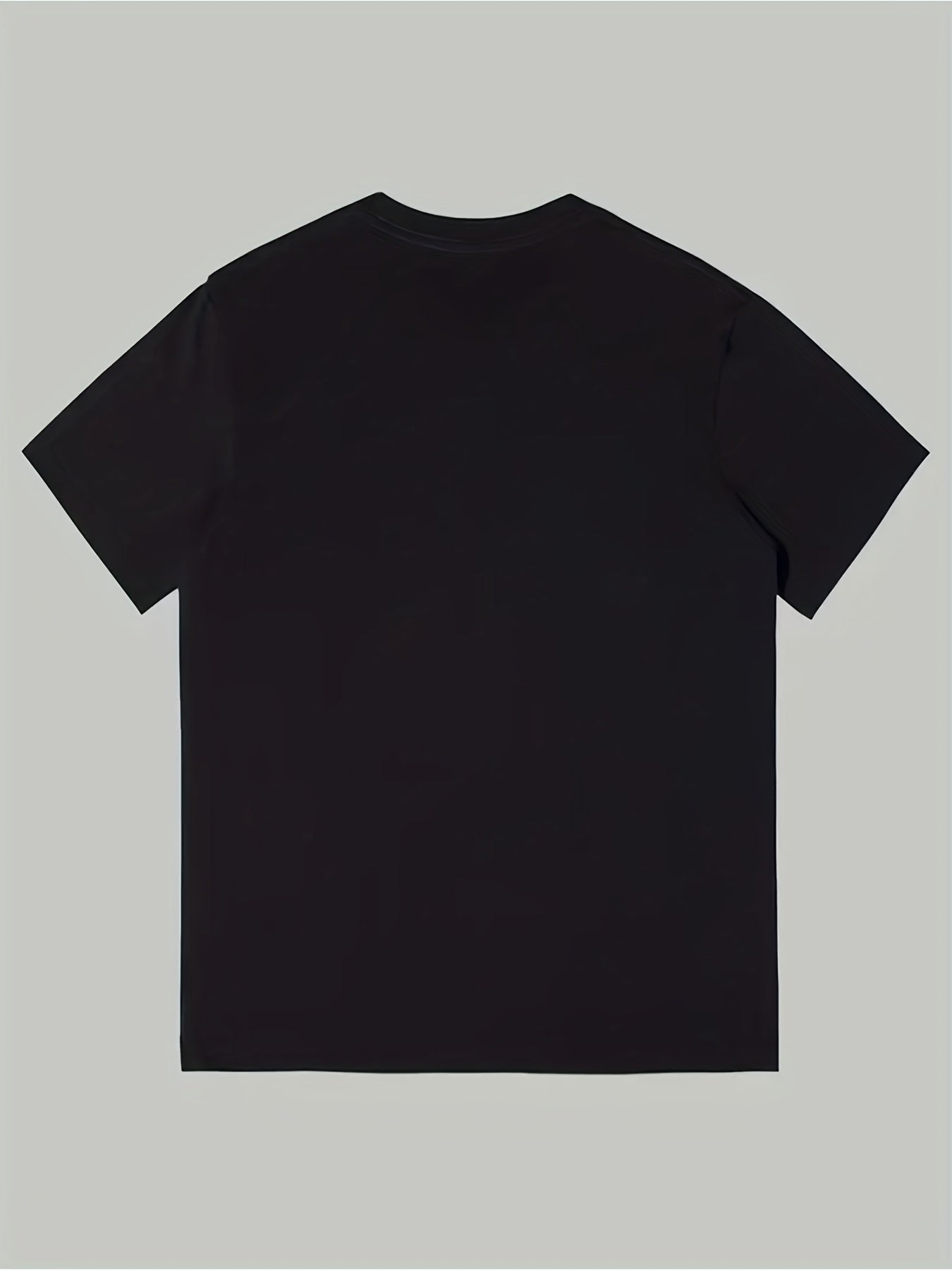 Women's Oversized T-Shirt - Round Neck Short Sleeve – Black / White detail view