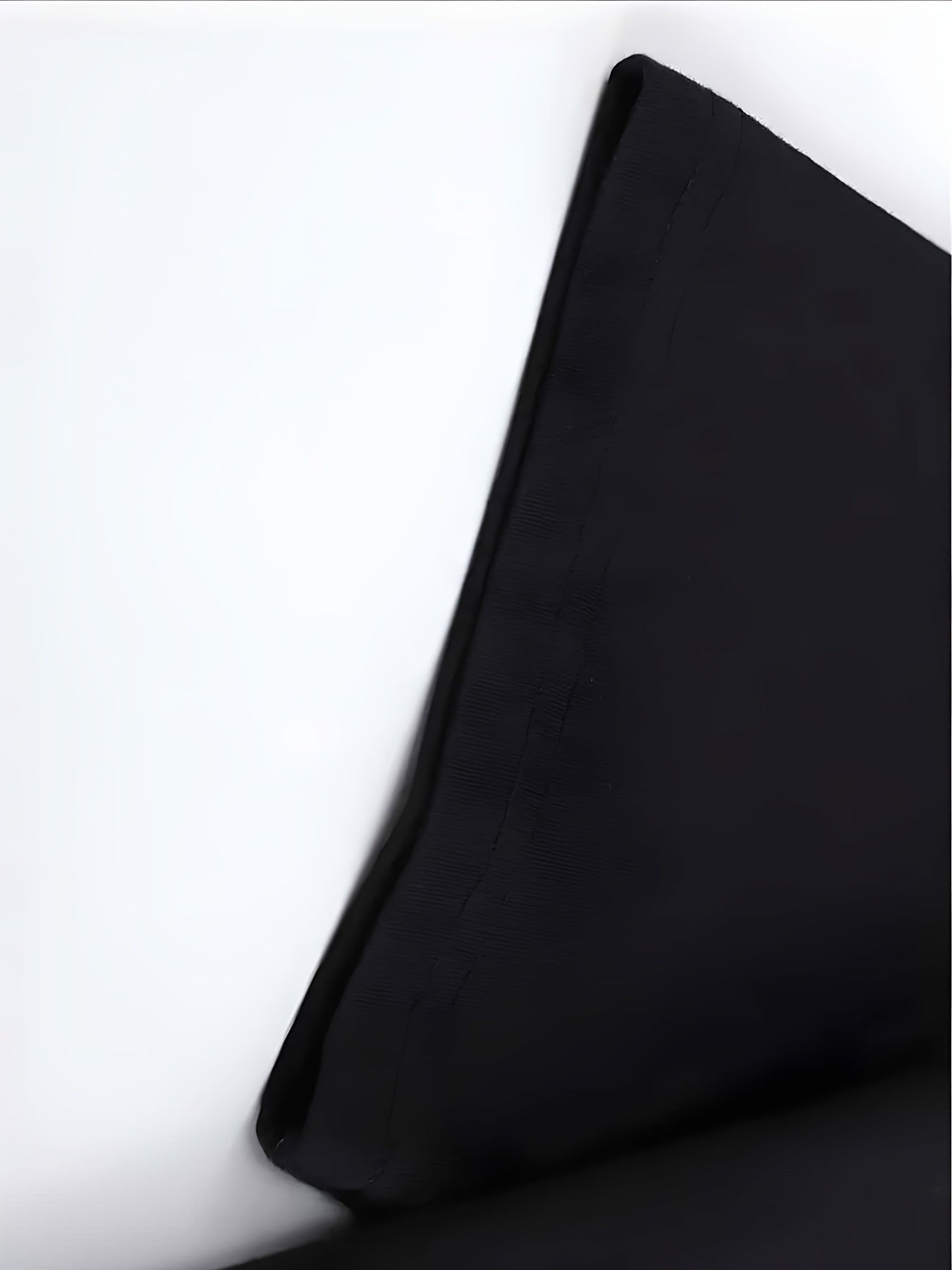 Women's Oversized T-Shirt - Round Neck Short Sleeve – Black / White detail view