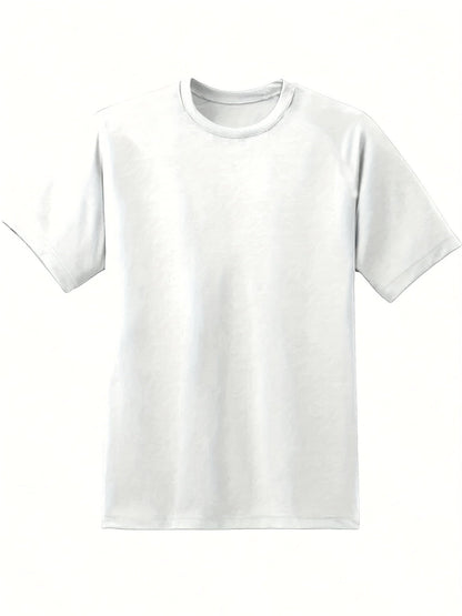Women's Oversized T-Shirt - Round Neck Short Sleeve – Black / White detail view