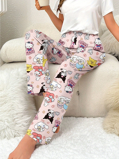 Women's Pajama Pants - Everyday Comfort – Pink – view 4