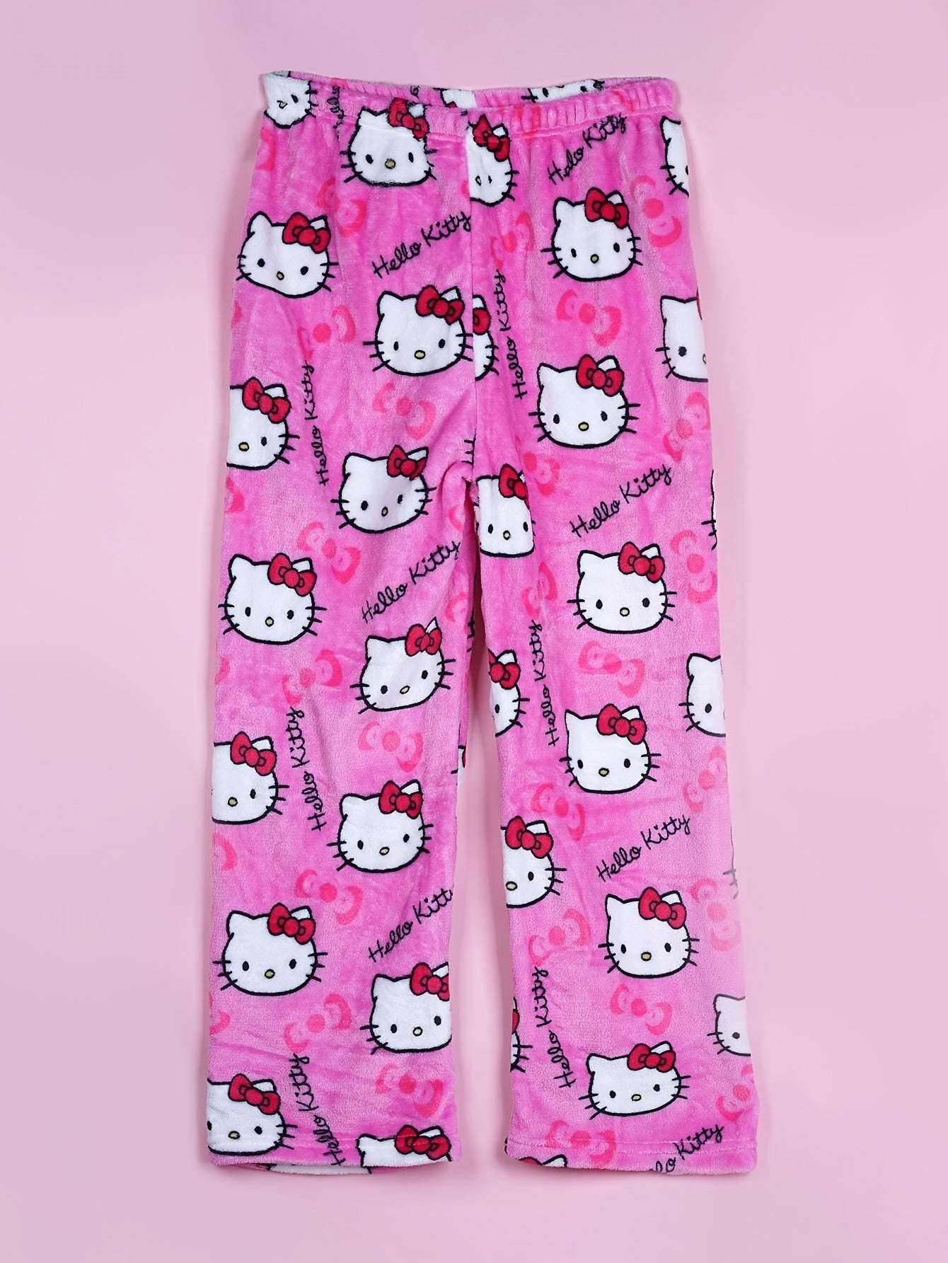 Women's Pajama Pants - Everyday Comfort – Pink White – view 8