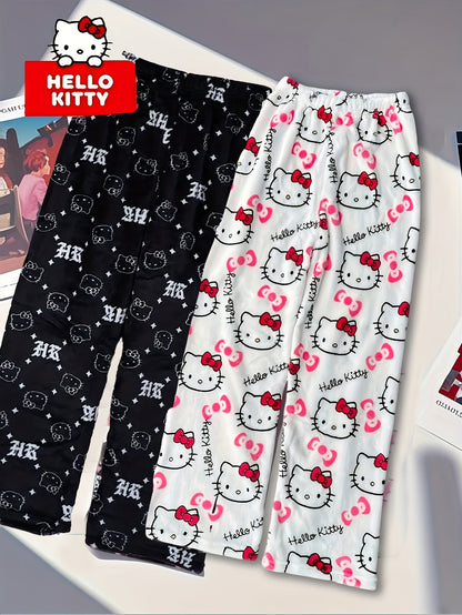 Women's Pajama Pants - Everyday Comfort – Pink White – view 10