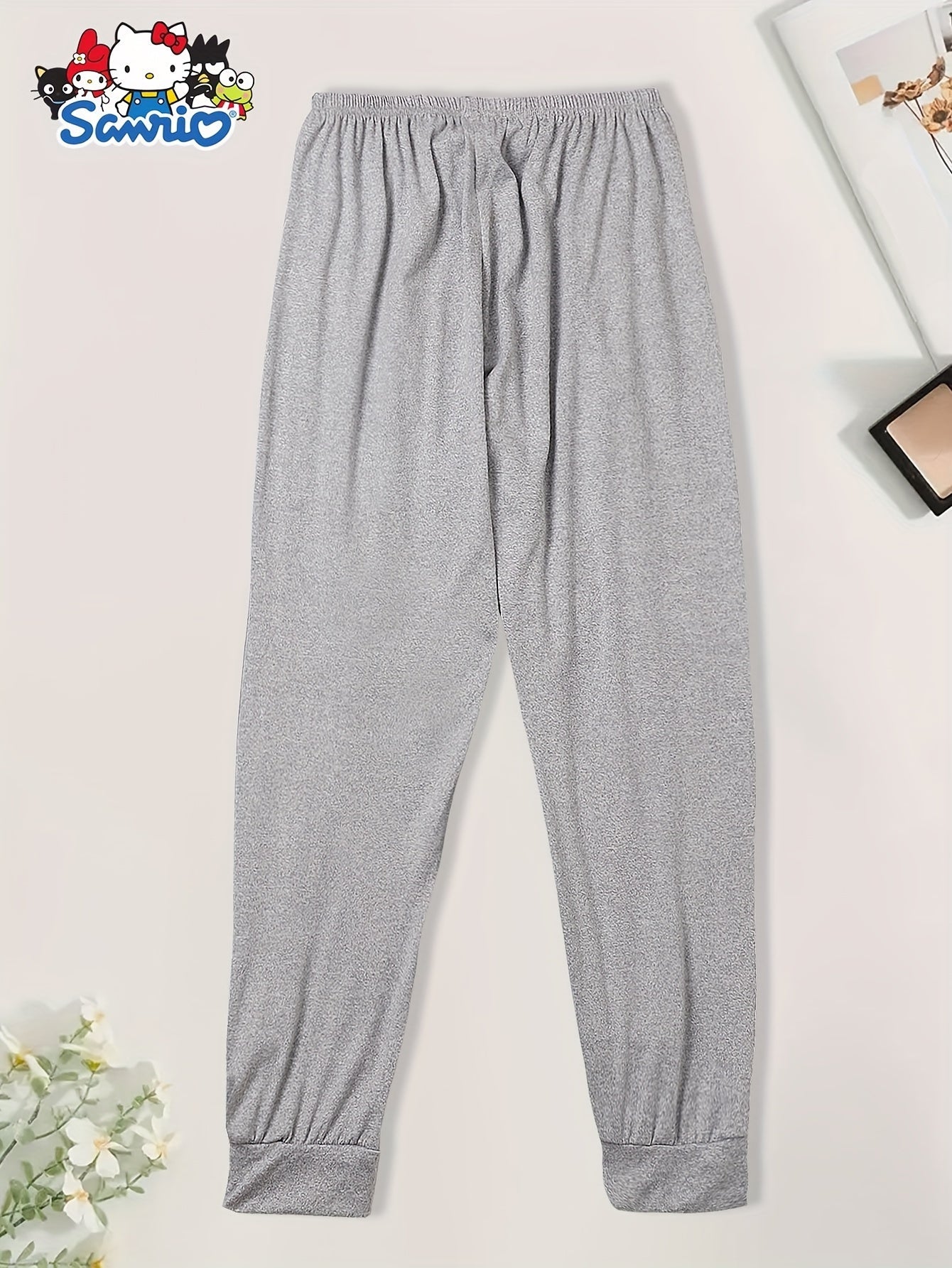 Women's Pajama Pants - Stretch Comfort – Light Grey – view 8