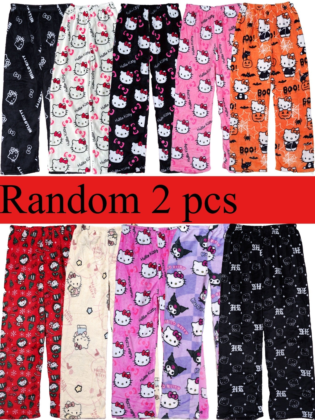 Women's Pajama Pants - Stretch Comfort – Mixed colors Polyester – view 6