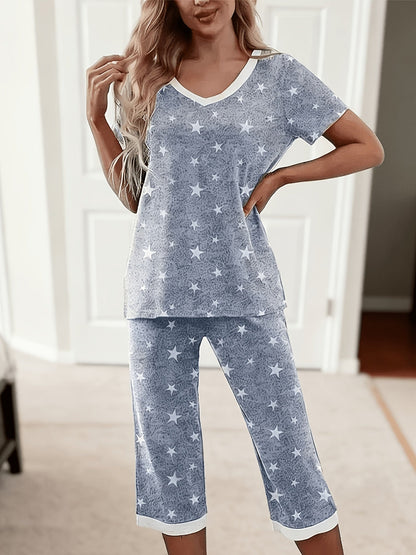 Women's Pajama Set - 2-Piece Solid Color Comfort – view 9