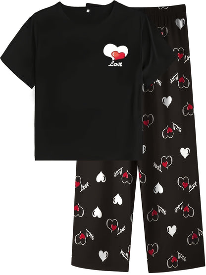 Women's Pajama Set - Butterfly Print – Graphic Design 84709 detail view