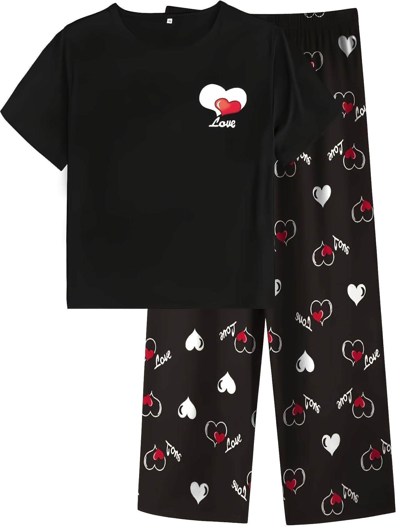 Women's Pajama Set - Butterfly Print – Graphic Design 84709 detail view