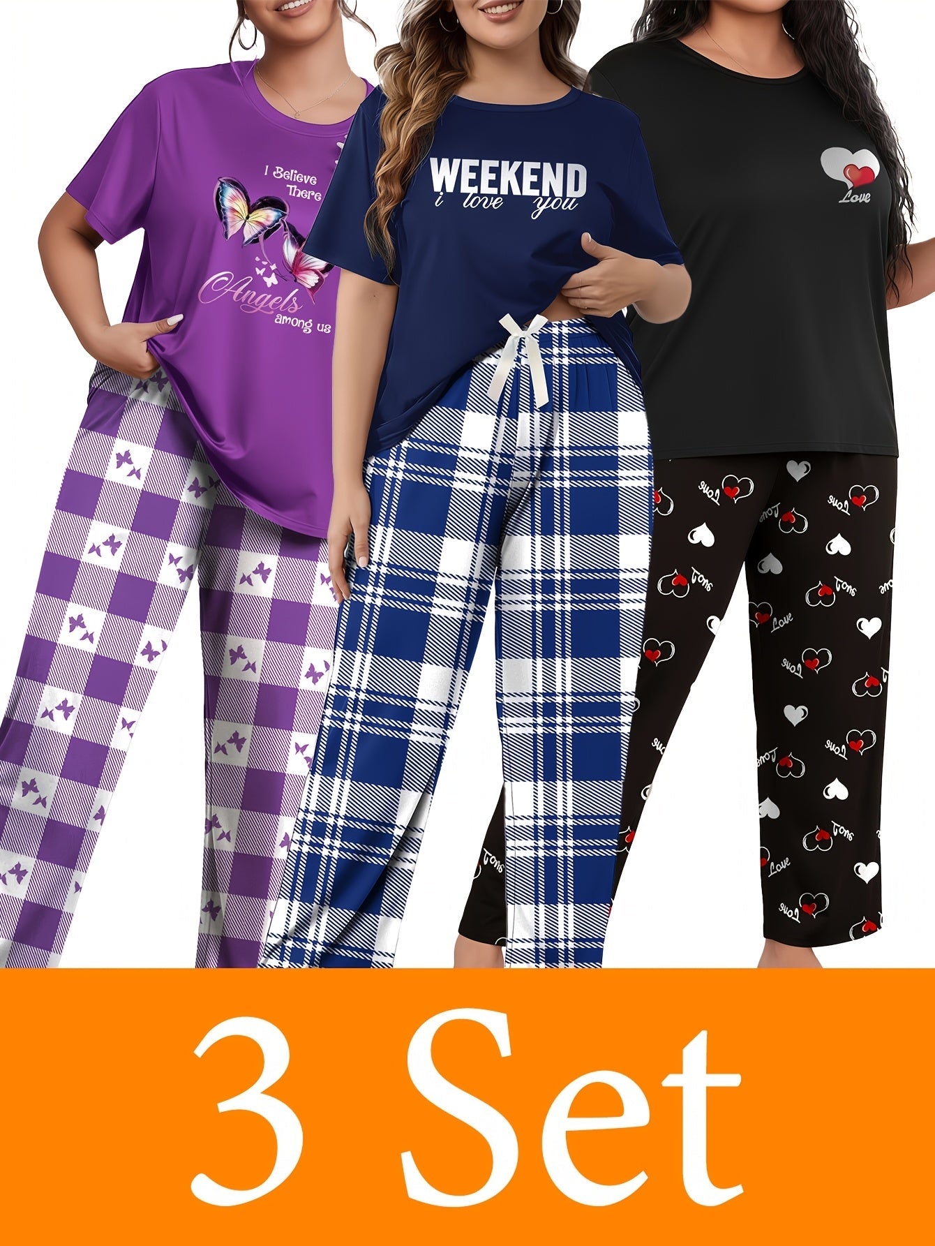 Women's Pajama Set - Coordinated – Sizes 1XL–4XL detail view