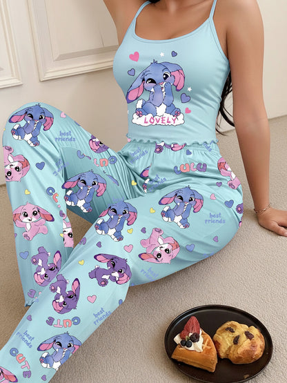 Women's Pajama Set - Graphic Print – Sizes S–XL – view 5