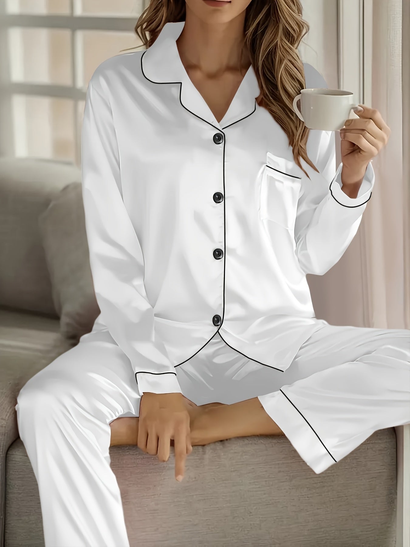 Women's Pajama Set - Satin Finish – view 21