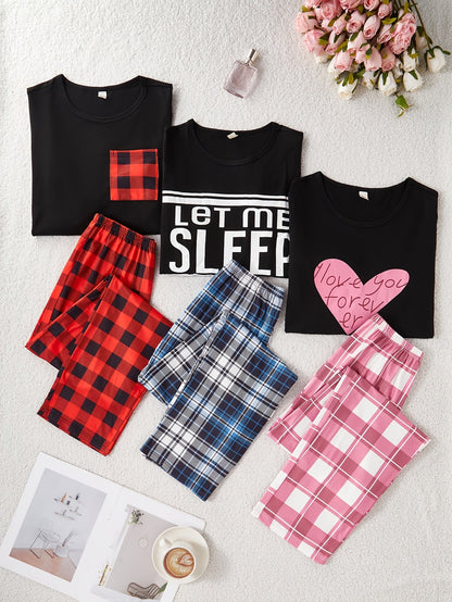 Women's Pajama Set – Women's Mixed colors Polyester Printed Pants – view 10