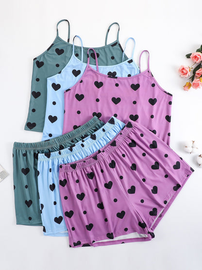 Women's Pajama Shorts Set - Printed 6 – Sizes 1XL–5XL detail view