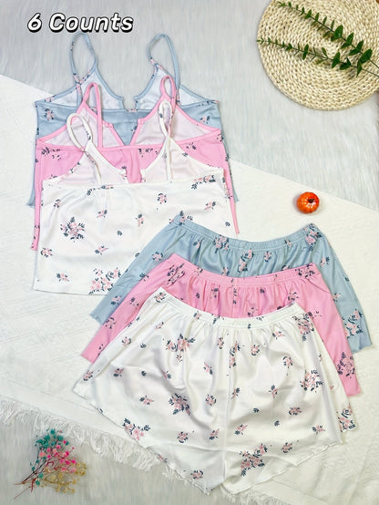 Women's Pajama Shorts Set - Printed 6 – Sizes S–XL – view 7