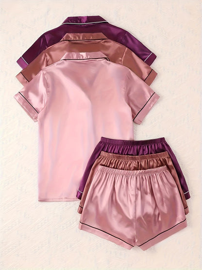 Women's Pajama Shorts Set - Versatile 6 – view 2