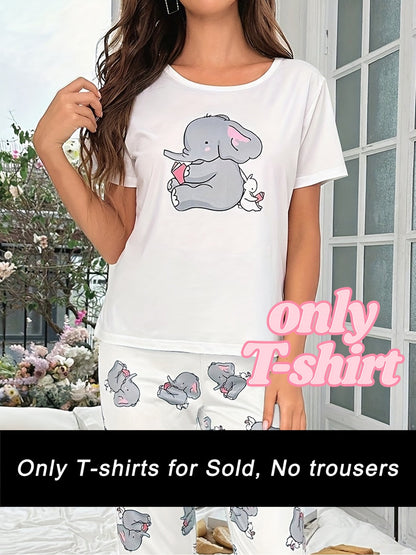 Women's Pajama Top - Graphic Short Sleeve – view 5