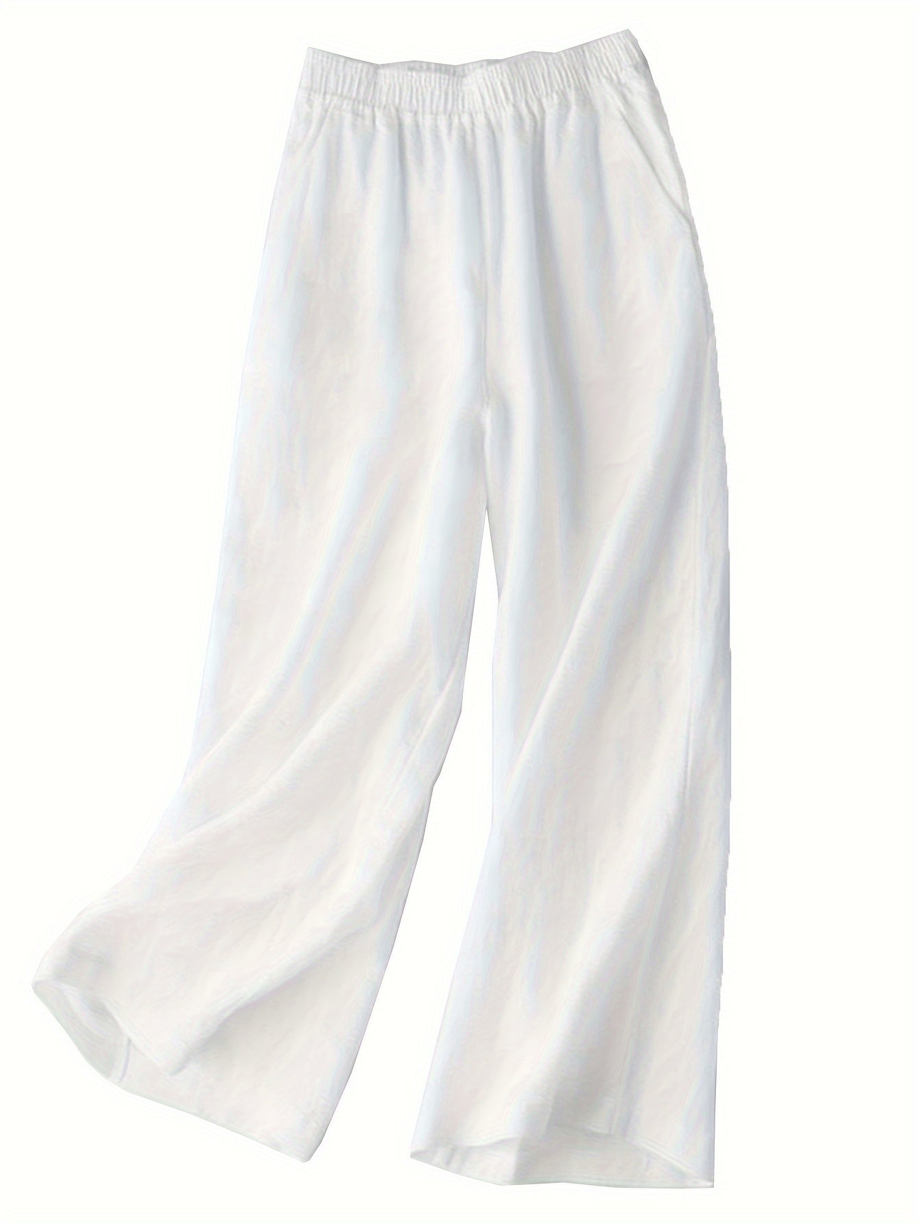 Women's Palazzo Pants - Drawstring Waist Wide leg 52 detail view