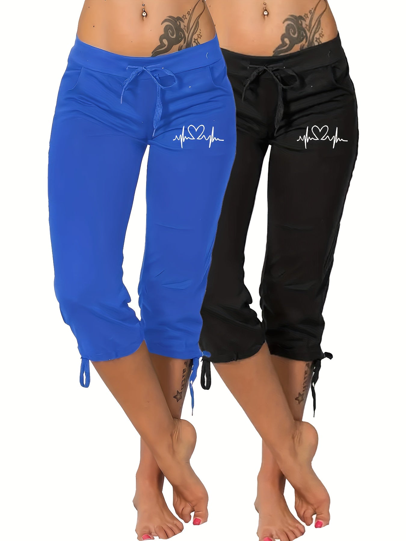 Women's Pants - Everyday Comfort – White & black / Grey & Black – White option – main product image