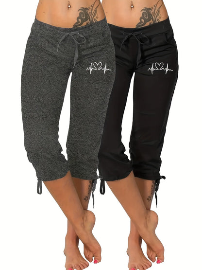 Women's Pants - Everyday Comfort – White & black / Grey & Black – White option – view 2