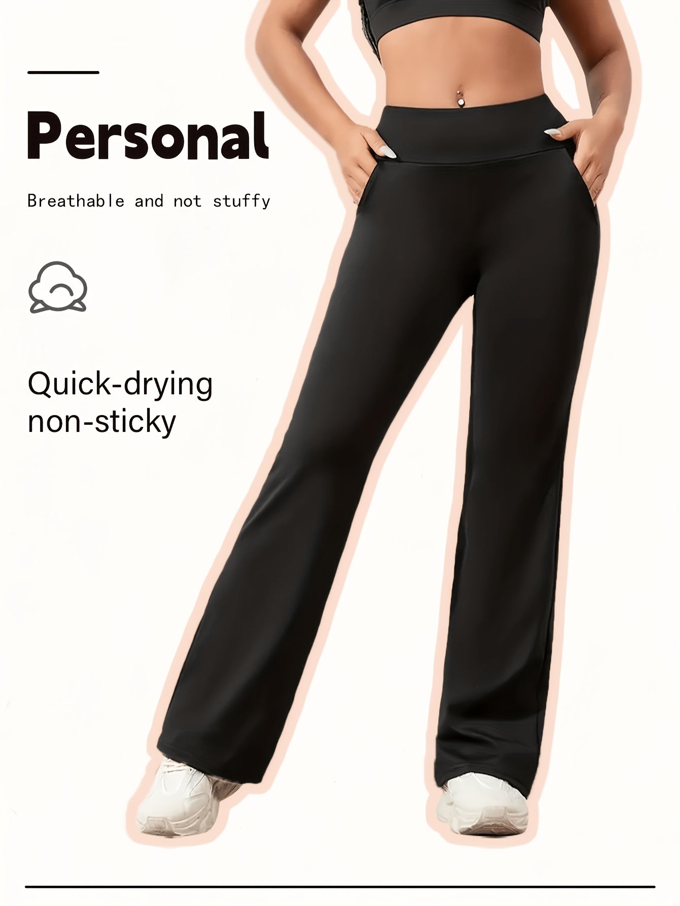 Women's Pants - High-Waist Fit – Black / 10-Variant Selection detail view