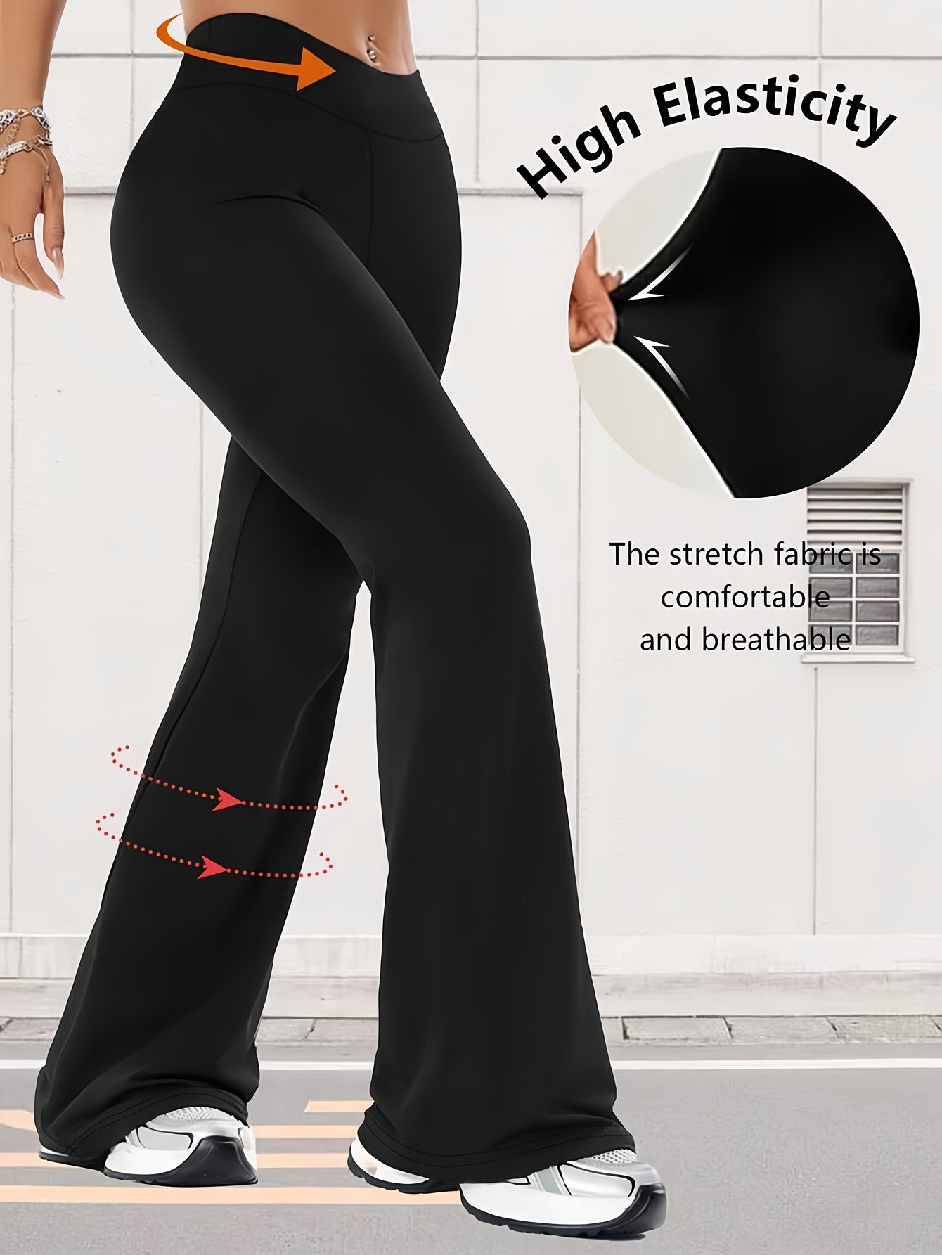 Women's Pants - High-Waist Fit – Black / 10-Variant Selection – view 15