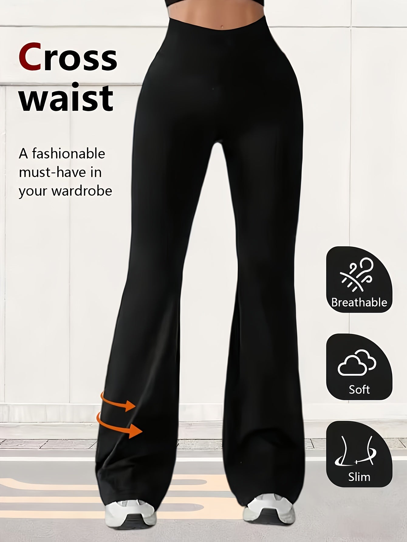 Women's Pants - High-Waist Fit – Black / 10-Variant Selection – view 16