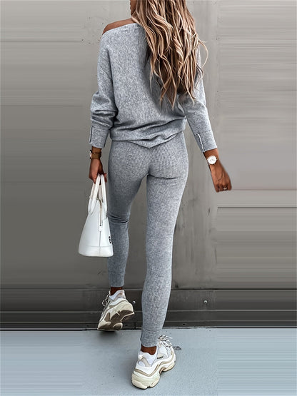 Women's Pants - High-Waist Fit – Black / Grey detail view