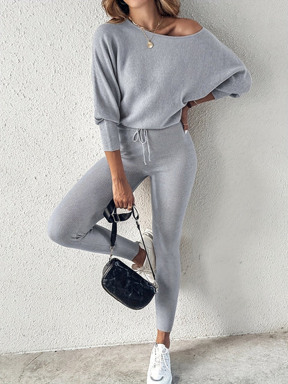 Women's Pants - High-Waist Fit – Black / Grey detail view