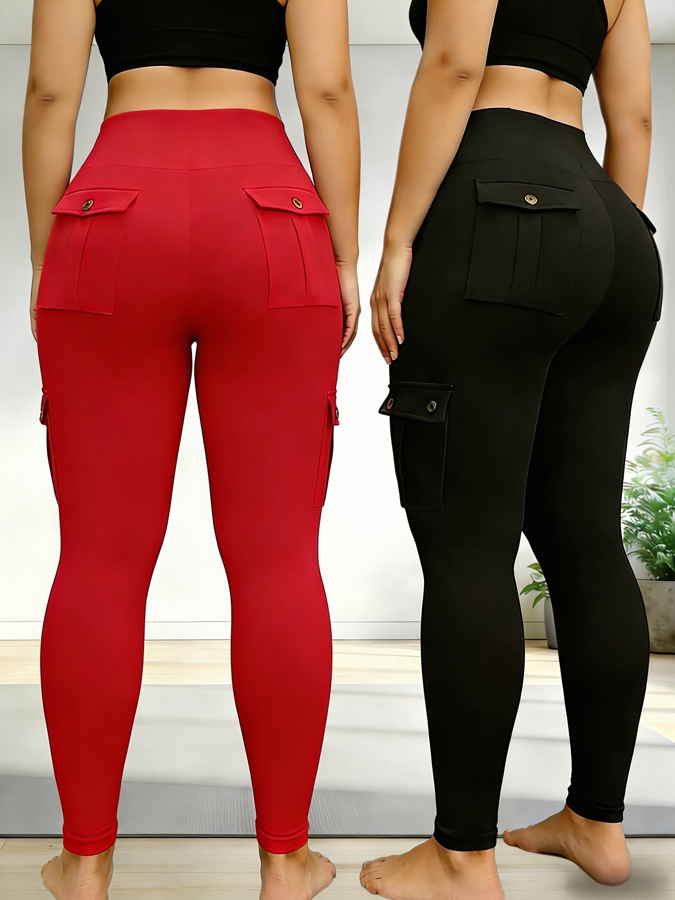 Women's Pants - High-Waist Fit – Sizes 1XL–4XL detail view