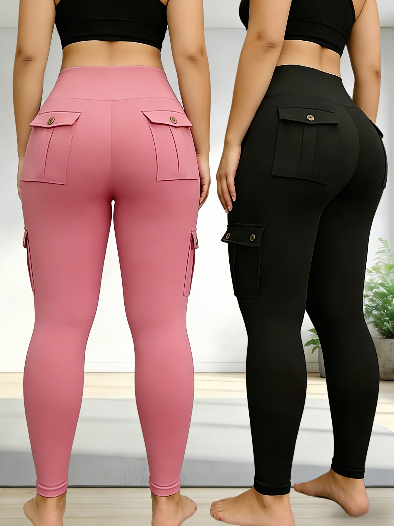 Women's Pants - High-Waist Fit – Sizes 1XL–4XL detail view
