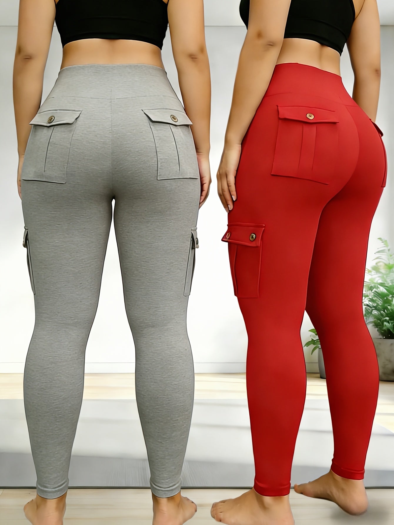 Women's Pants - High-Waist Fit – Sizes 1XL–4XL detail view
