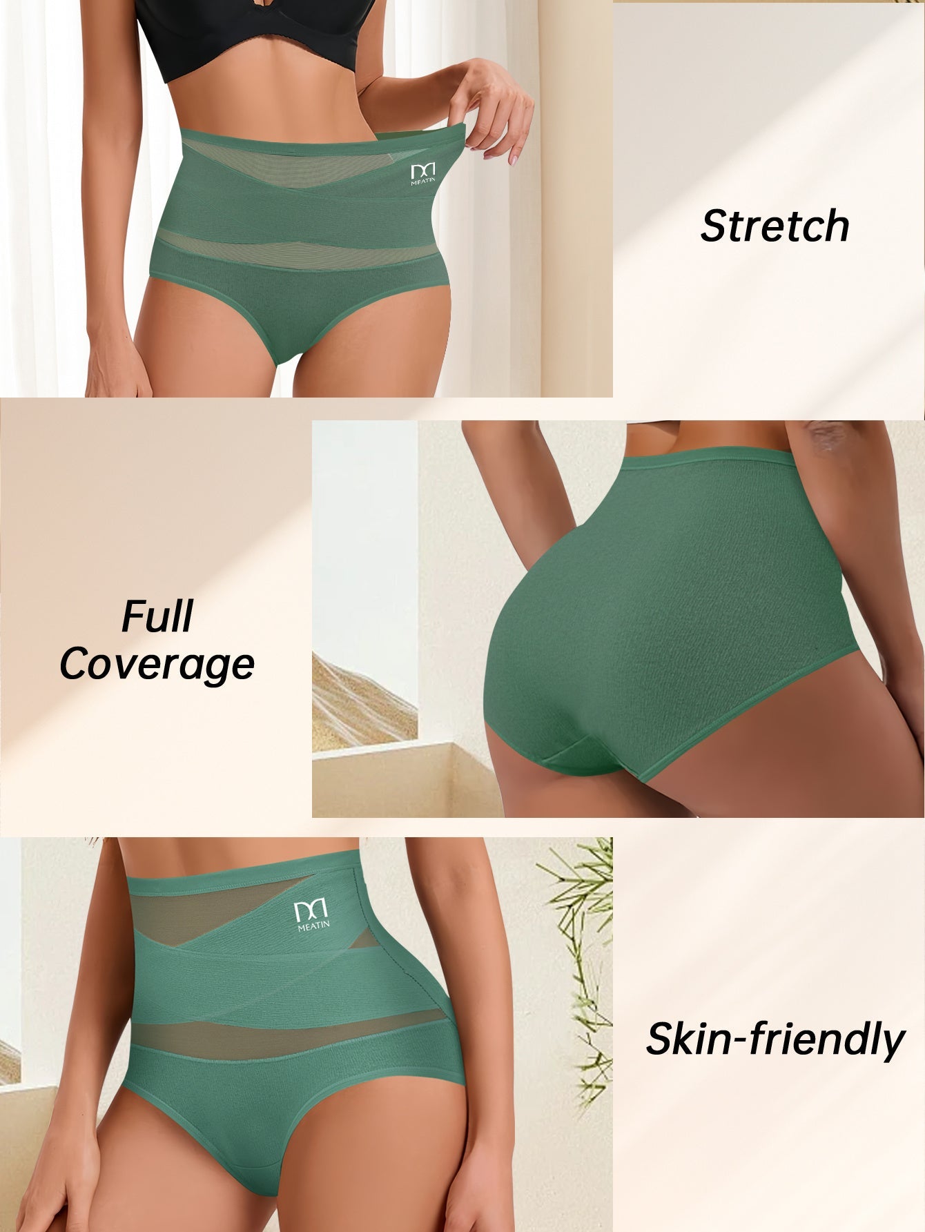 Women's Pants - High-Waist Fit – Sizes S–XXL / 4-Variant Selection – view 3