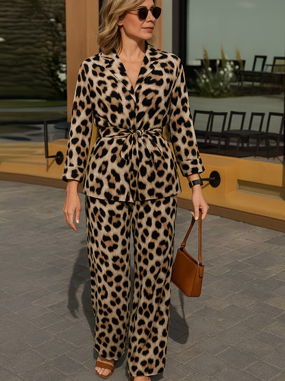 Women's Pants - Leopard Print detail view