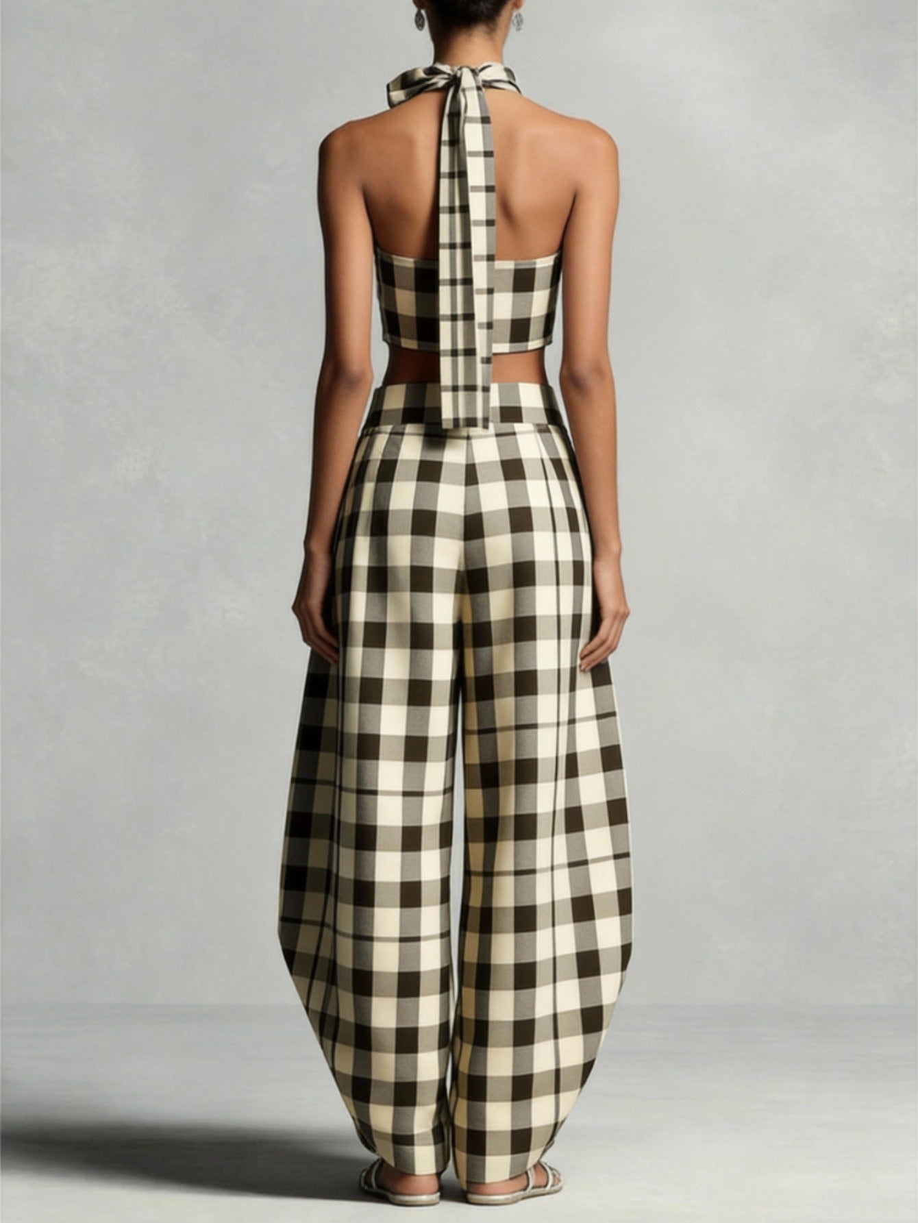 Women's Pants - Plaid detail view