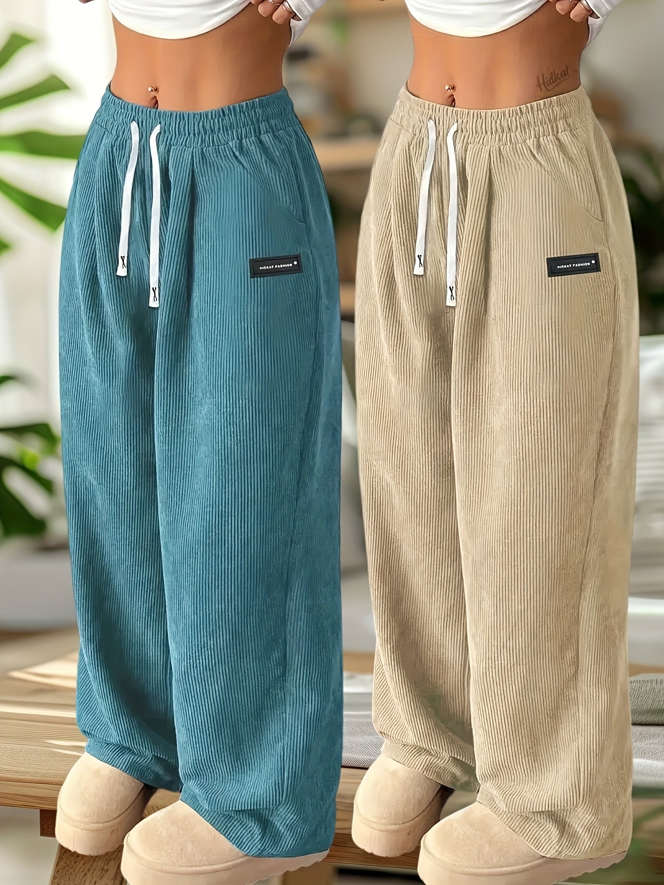 Women's Pants - Pocket Detail – Sizes XS–XXL – Apricot option – view 8