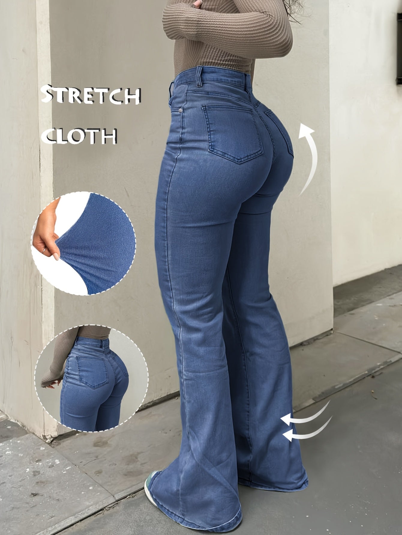 Women's Pants - Stretch Comfort – 11-Color Selection – Blue option – view 3
