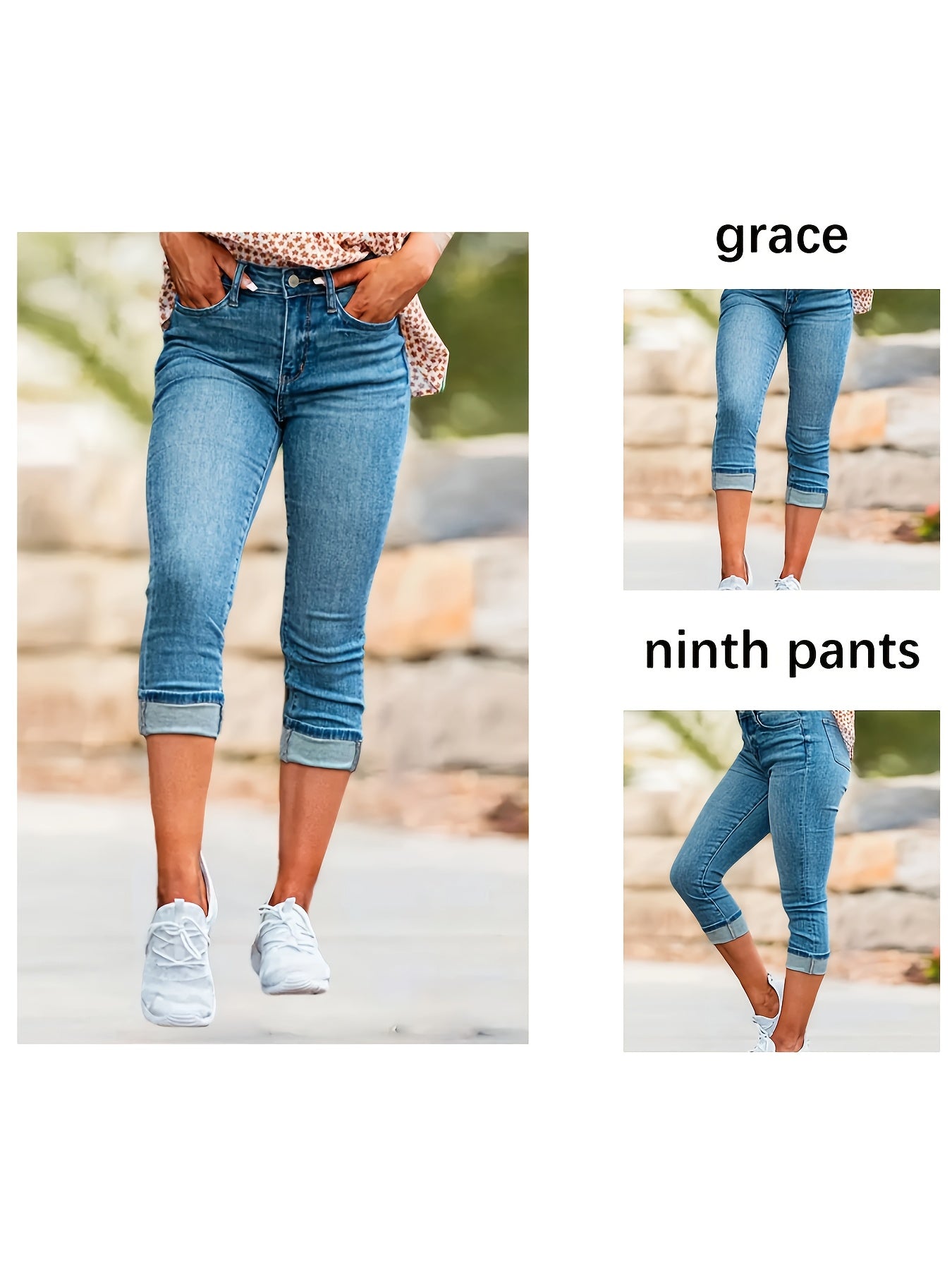 Women's Pants - Stretch Comfort – Medium Blue Colorway 91909 – Blue option – main product image