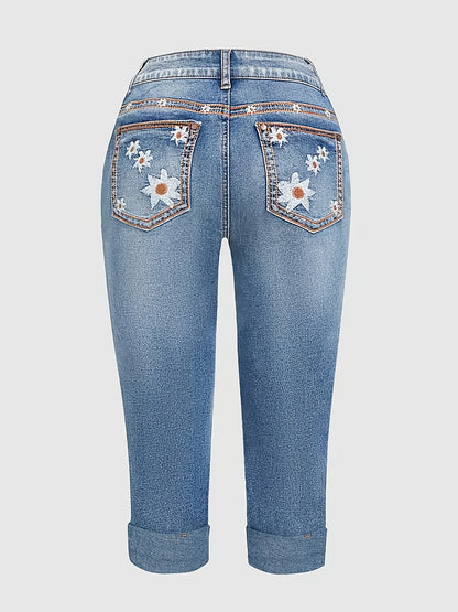 Women's Pants - Stretch Comfort – Medium Blue Colorway 92837 detail view