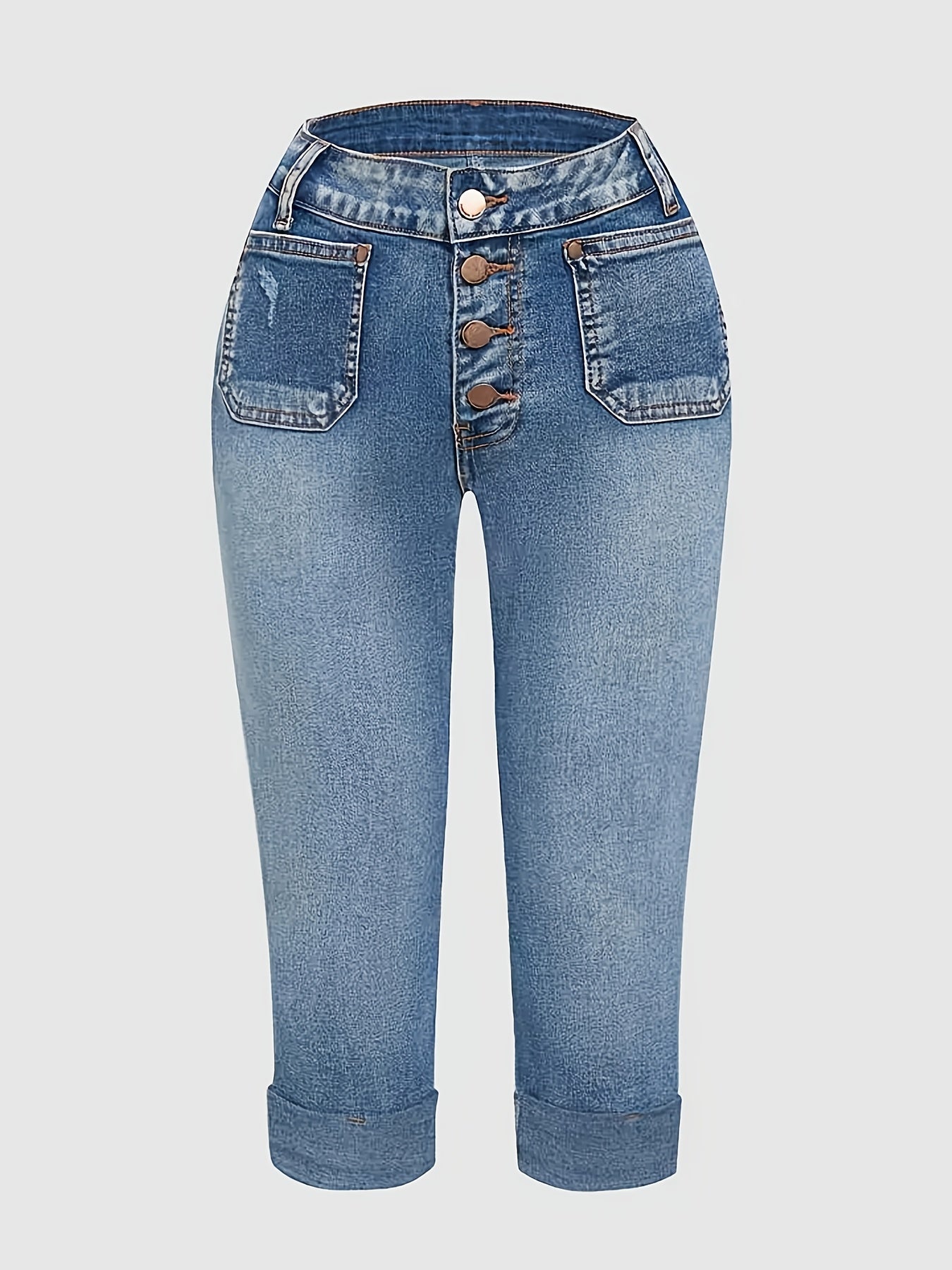 Women's Pants - Stretch Comfort – Medium Blue Colorway 92837 detail view
