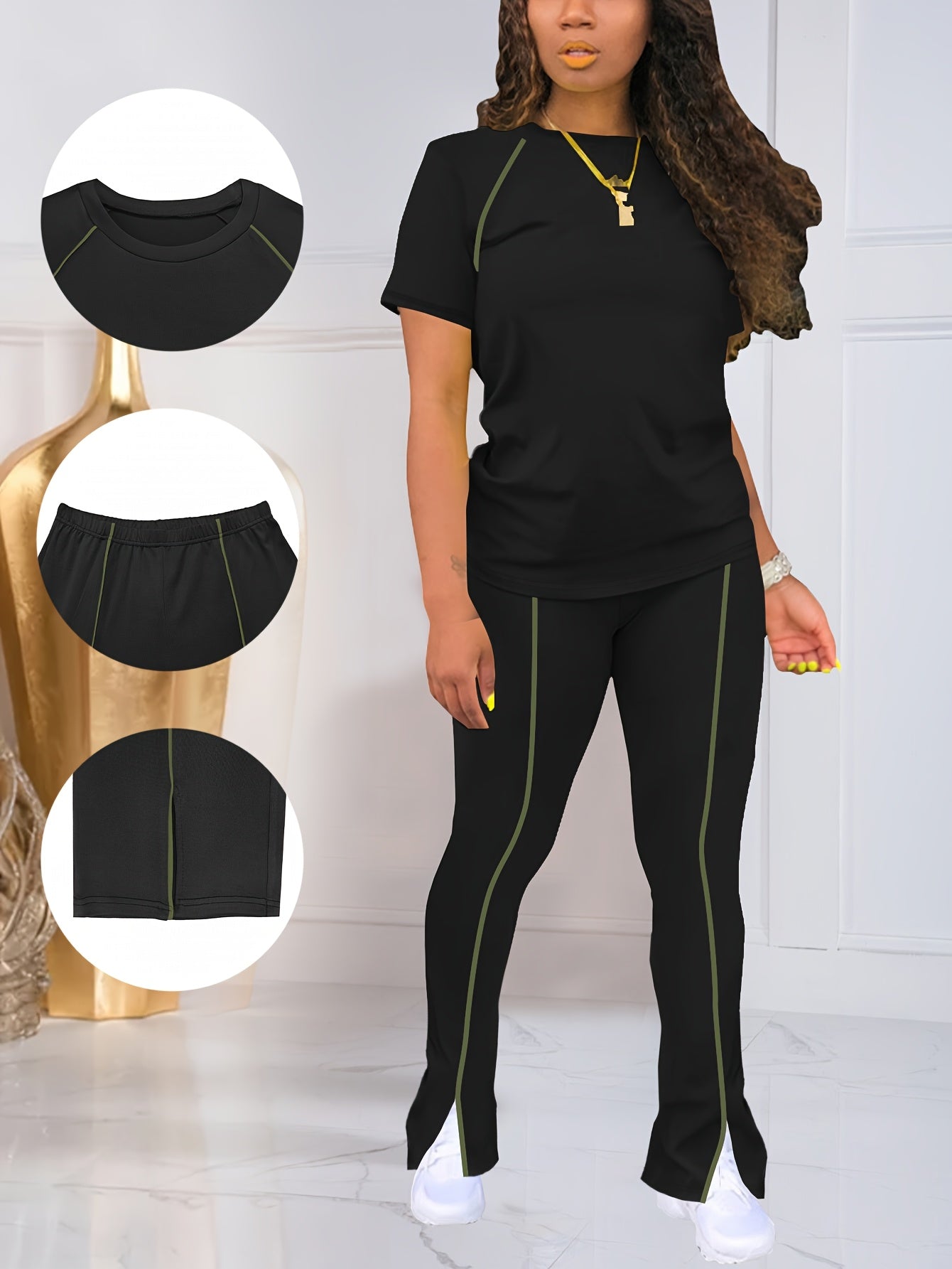 Women's Pants - Striped Design – Sizes S–XXL detail view