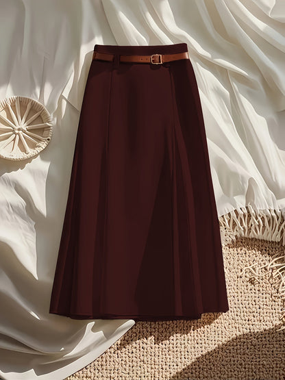 Women's Pencil Skirt - Solid Color detail view