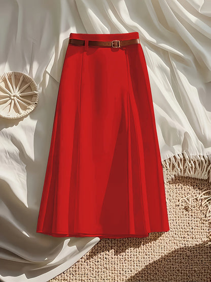 Women's Pencil Skirt - Solid Color – White option – view 3