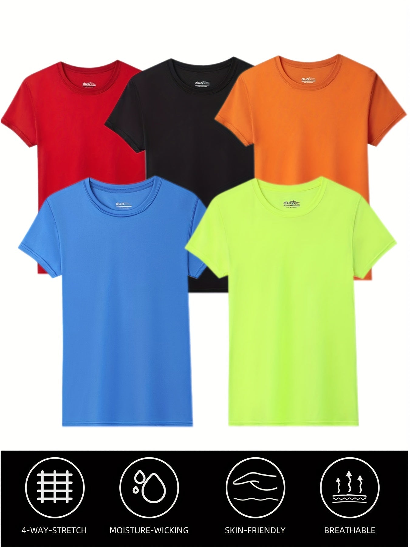 Women's Performance T-Shirt - 5-Pack Crew Neck Short Sleeve – view 2