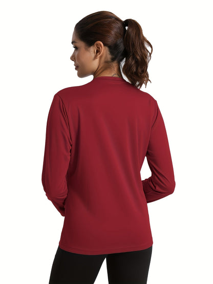 Women's Performance T-Shirt - 5-Pack Round Neck Long Sleeve – 3-Color Selection detail view