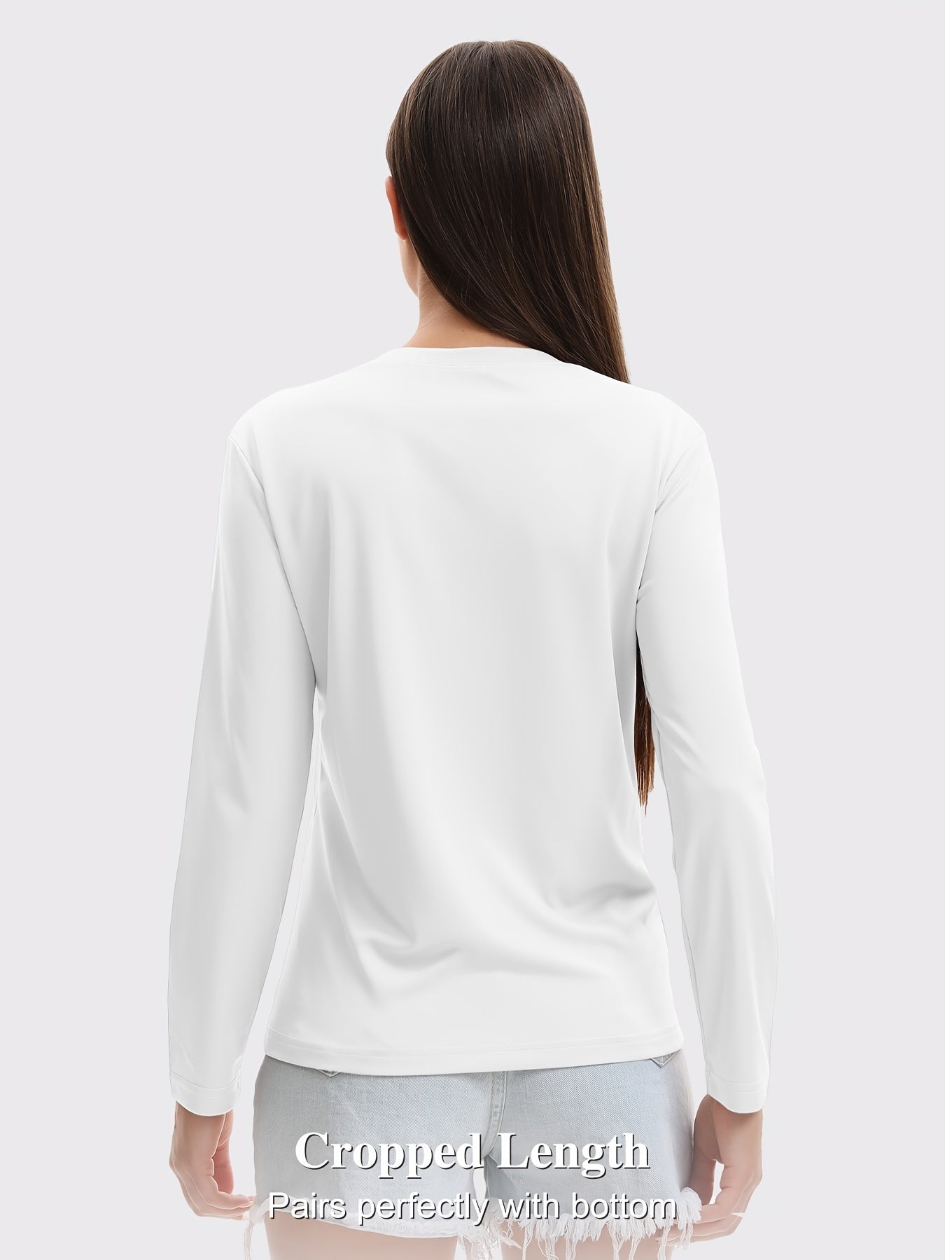 Women's Performance T-Shirt - 5-Pack Round Neck Long Sleeve – Colorway 71525 detail view