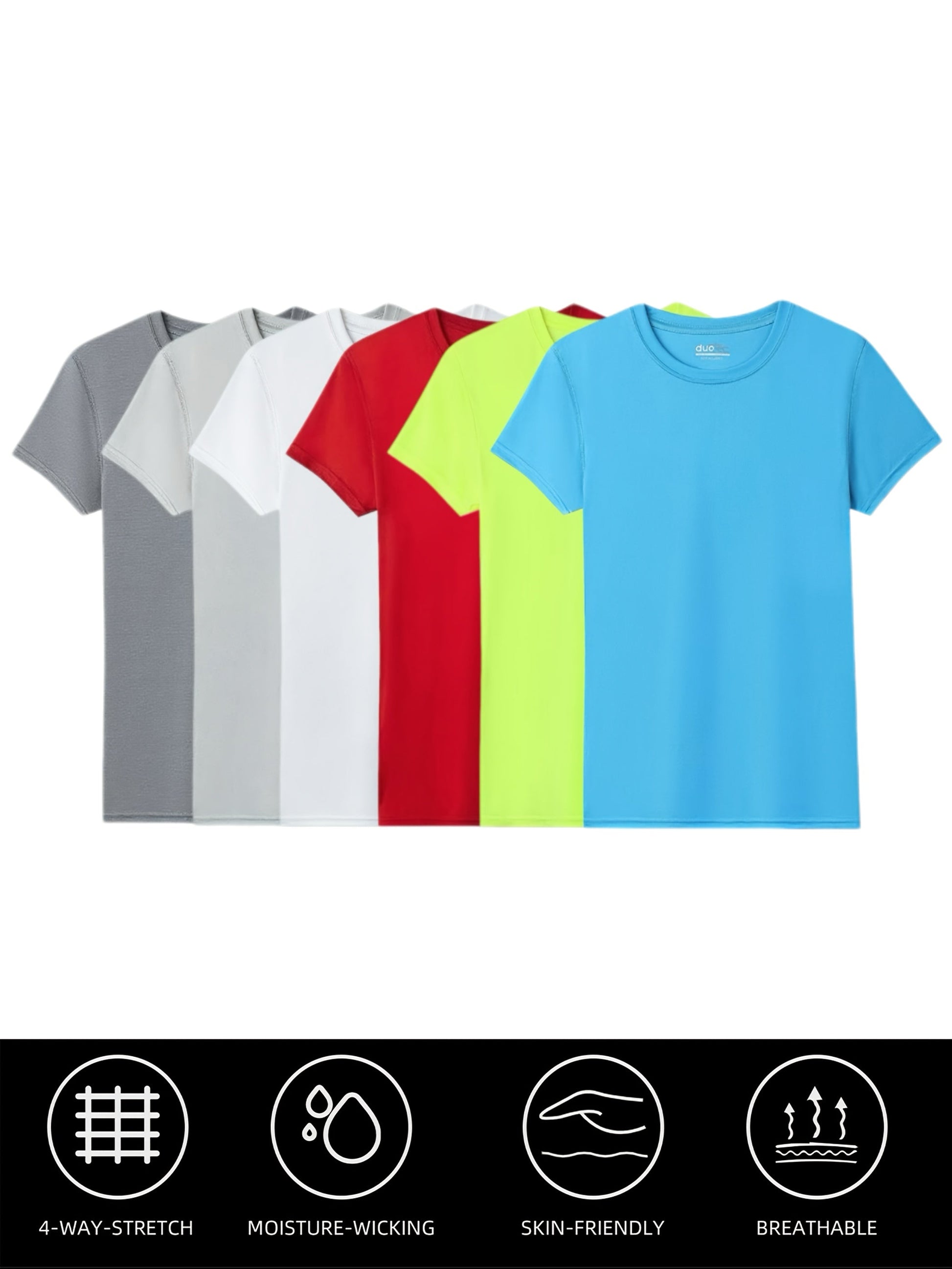 Women's Performance T-Shirt - 6-Pack Crew Neck Short Sleeve – Regular fit – view 5