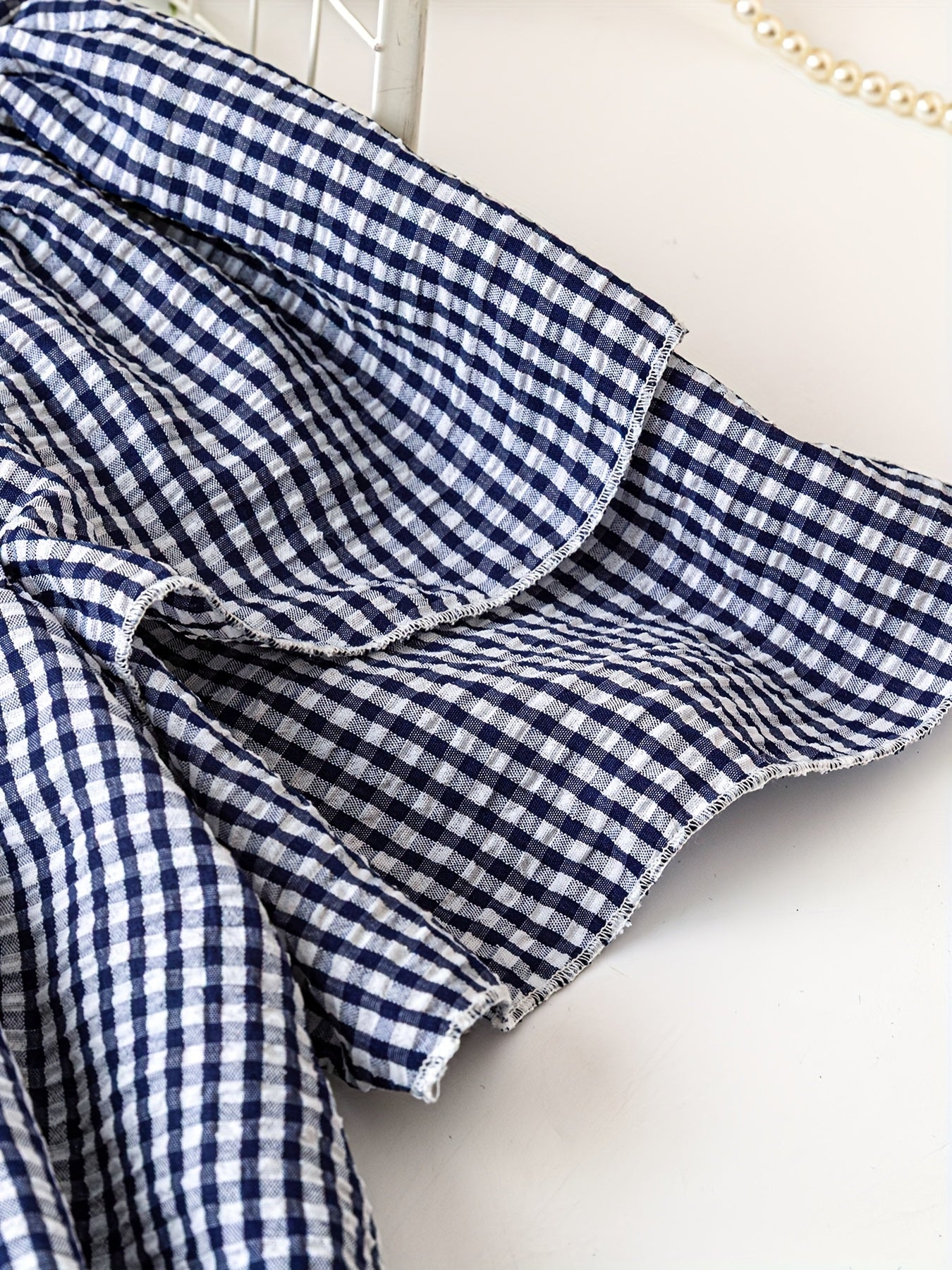 Women's Plaid Shirt - Short Sleeve – Sizes 0XL–5XL detail view